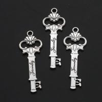 Zinc Alloy Key Pendants, original color, 49mm 