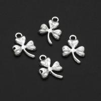 Zinc Alloy Clover Pendant, Three Leaf Clover, original color, 17mm 