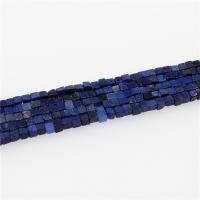 Natural Lapis Lazuli Beads, Cube, polished, lapis lazuli Approx 15.35 Inch, Approx 