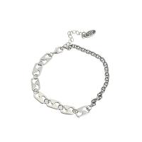 Sterlingsilber- Kettenarmband-, 925er Sterling Silber, mit Verlängerungskettchen von 1.97inch, für Frau, Länge:6.3 ZollInch, verkauft von PC