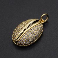 Cubic Zirconia Micro Pave Brass Pendant, plated, DIY & micro pave cubic zirconia, mixed colors 