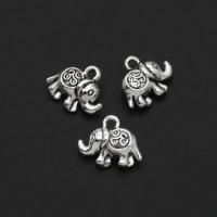 Colgantes Animales de Aleación de Zinc, Elefante, color original, 13mm, 500T/Bolsa, Vendido por Bolsa