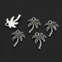 Zinc Alloy Jewelry Pendants, Palm Tree, original color, 18mm 