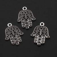 Zinc Alloy Hand Pendants, original color, 28mm 