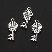 Zinc Alloy Key Pendants, original color, 25mm 