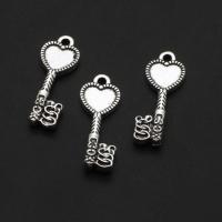 Zinc Alloy Key Pendants, original color, 25mm 