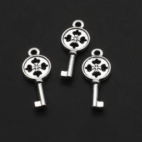 Zinc Alloy Key Pendants, original color, 25mm 