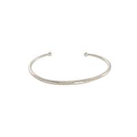 Plata de ley 925 Brazalete, chapado, ajustable & para mujer, más colores para la opción, 2.9mm, diámetro interior:aproximado 53mm, Vendido por UD