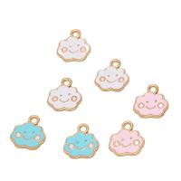 Zinc Alloy Enamel Pendants, Cloud, plated 