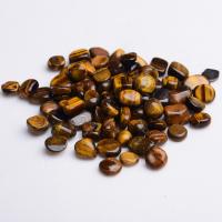 Gemstone Chips, Tiger Eye, Nuggets & no hole, yellow 