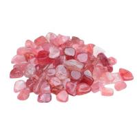 Gemstone Chips, Rose Quartz, Nuggets & no hole, pink 