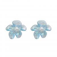 Acrylic Stud Earring, Flower & for woman 