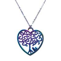 Zinc Alloy Jewelry Pendants, Tree, colorful plated, DIY, multi-colored cm 