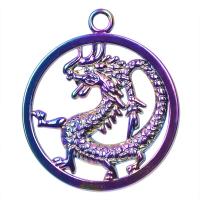 Pendentifs animaux en alliage de zinc, dragon, Placage, DIY, multicolore cm, Vendu par PC