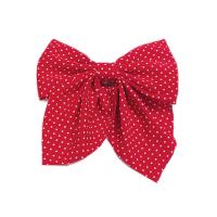 Cloth Bowkont Hair Clip, Bowknot, printing, Korean style & for woman 125mm 