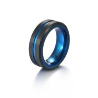 Tungsten Steel Finger Ring & for man, 8mm 