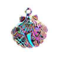 Zinc Alloy Jewelry Pendants, Shell, plated, DIY, multi-colored cm 