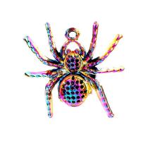 Pendentifs animaux en alliage de zinc, araignée, Placage, DIY, multicolore cm, Vendu par PC