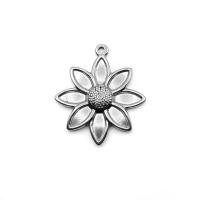 Edelstahl Blume Anhänger, Modeschmuck, verkauft von PC