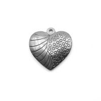 pendentifs de cœur en inox , acier inoxydable, coeur, bijoux de mode, Vendu par PC