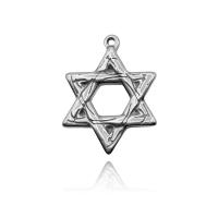 Pendentifs en acier inoxydable, Hexagram, bijoux de mode, Vendu par PC