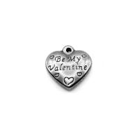 pendentifs de cœur en inox , acier inoxydable, coeur, bijoux de mode, Vendu par PC