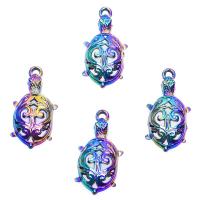 Pendentifs animaux en alliage de zinc, tortue, Placage, DIY, multicolore cm, Vendu par PC