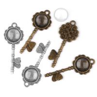 Zinc Alloy Key Clasp, plated 