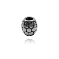 Stainless Steel Large Hole Beads, fashion jewelry & blacken 