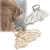 Hair Claw Clips, Zinc Alloy, Butterfly, plated, Korean style & for woman & hollow 