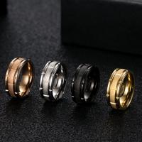 チタン鋼の指環, チタン鋼, メッキ, ユニセックス & 異なるサイズの選択, 無色, 8mm, サイズ:8-13, 売り手 パソコン