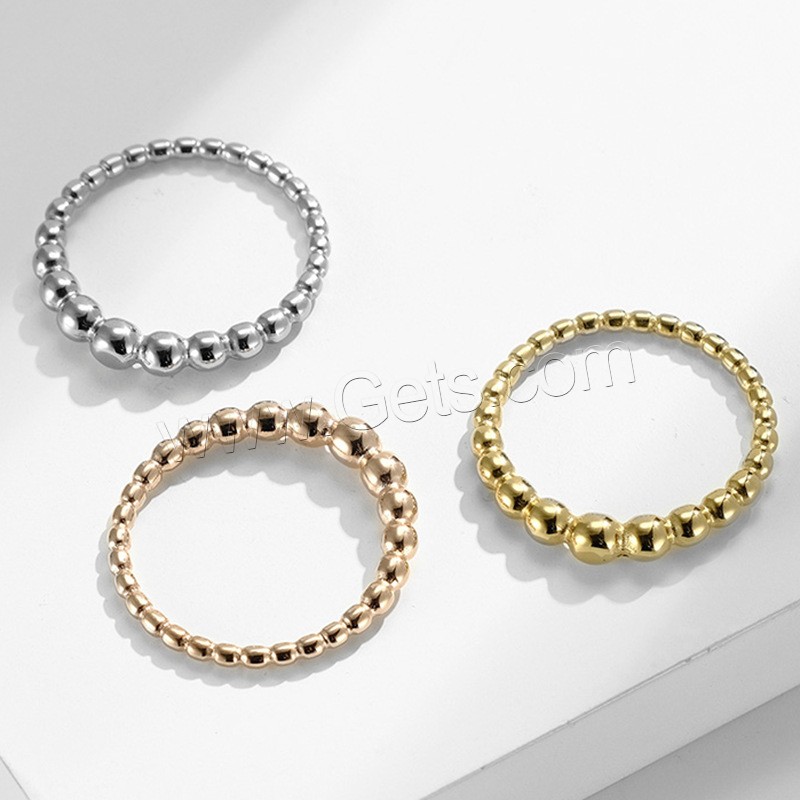 Titan Stahl Fingerring, Titanstahl, plattiert, verschiedene Größen vorhanden & für Frau, keine, 3.5mm, Größe:6-8, verkauft von PC