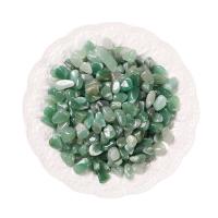 Gemstone Chips, Green Aventurine, Nuggets & no hole, green 