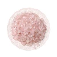 Gemstone Chips, Rose Quartz, Nuggets & no hole, pink 