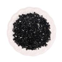 Chips de pierres précieuses , Obsidienne, pepite, normes différentes pour le choix & aucun trou, noire, Vendu par sac