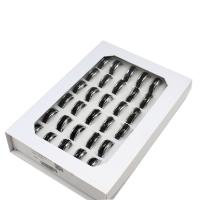 Edelstahl Fingerring, unisex, gemischte Farben, 8mm, 36PCs/Box, verkauft von Box