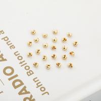 Латунные обжимные бусины, Латунь, Луна, 14K плакирование железом, DIY & разный размер для выбора, продается PC