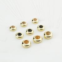 laiton Perle de positionnement, avec silicone, Plaqué d'or 14K, DIY & normes différentes pour le choix, Vendu par PC