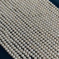 Round Cultured Freshwater Pearl Beads, DIY, white, 4-5mm cm 