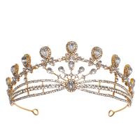 Bridal Tiaras, Zinc Alloy, plated, for woman & with rhinestone 