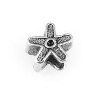 Zinc Alloy Large Hole Beads, Star, DIY, original color, 12mm 