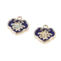 Zinc Alloy Enamel Pendants, mixed colors, 13mm 