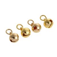 Colgantes de campana de latón, metal, chapado en oro de 14 K, Joyería & para mujer, más colores para la opción, 11x8x6mm, agujero:aproximado 2mm, 100PCs/Grupo, Vendido por Grupo