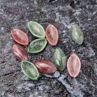 Natural Quartz Pendants, Strawberry Quartz, petals, polished 