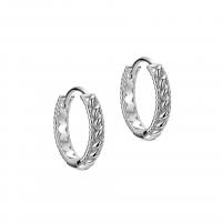 Sterling Silver Huggie Hoop Earring, 925 Sterling Silver, plated, fashion jewelry & for woman 