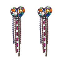 Fashion Fringe Earrings, Zinc Alloy, plated, for woman 