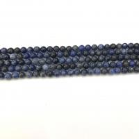 Perles en sodalite, Rond, poli, DIY, bleu cm, Vendu par brin