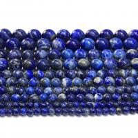 Natural Lapis Lazuli Beads, Round, polished, DIY, blue cm 