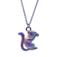 Pendentifs animaux en alliage de zinc, écureuil, Placage coloré, bijoux de mode, multicolore Vendu par PC