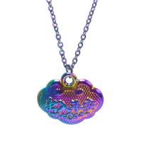 Zinc Alloy Jewelry Pendants, Longevity Lock, colorful plated, fashion jewelry, multi-colored 